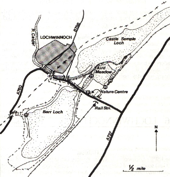 Lochwinnock RSPB Reserve Map
