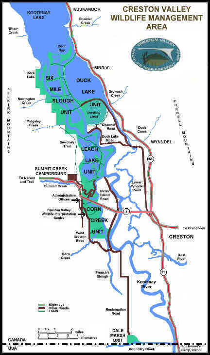 Map - Creston Valley Wildlife Management Area