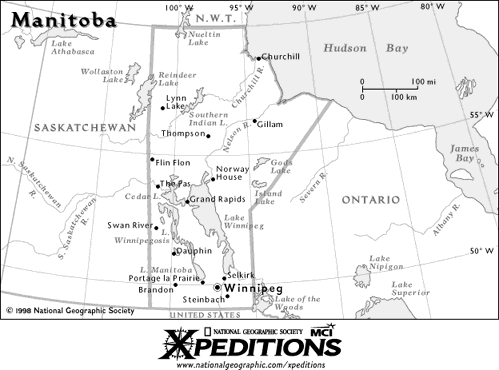 Map of Manitoba
