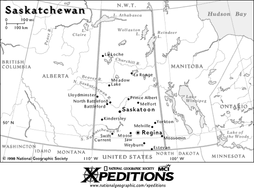 Map of Saskatchewan
