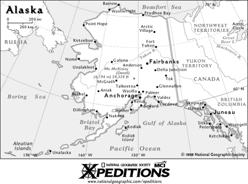 Map of Alaska