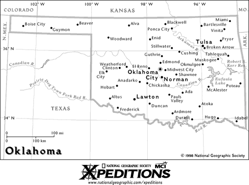 Map of Oklahoma
