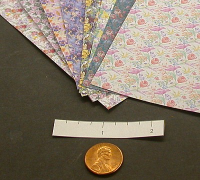 paper flower patterns for kids. Miniature Wrapping Paper