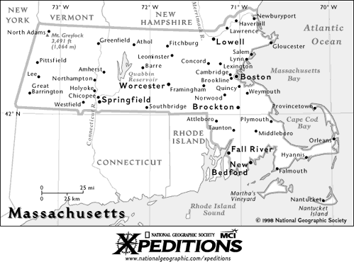 Map of Massachusetts